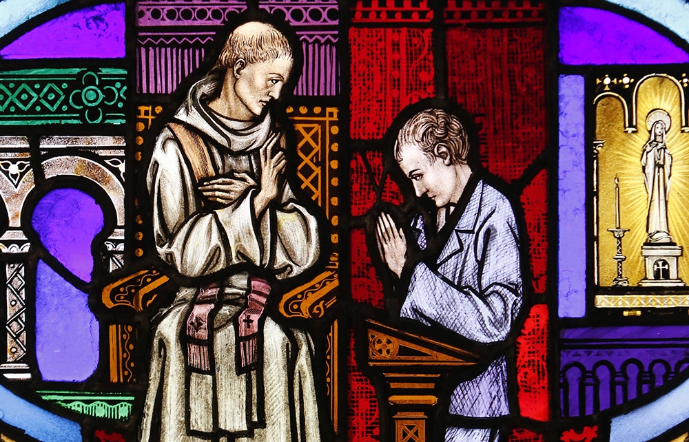 CONFESSION STAINED GLASS