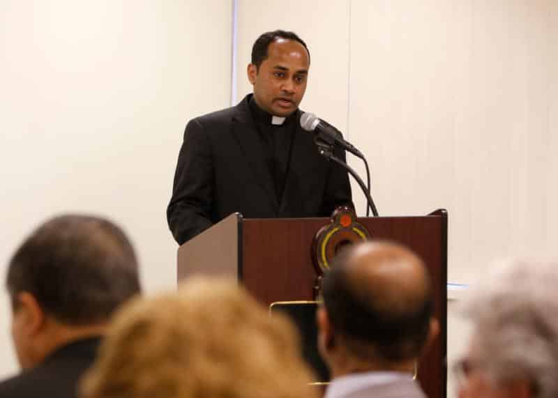 Father Nalaka Silva, chaplain of Sri Lankan Catholics of New York and New Jersey