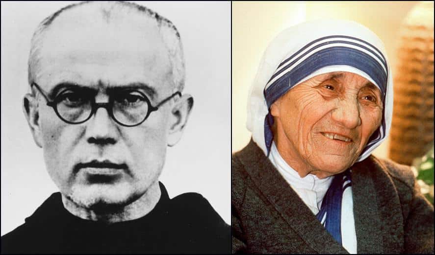 Sts. Maximilian Kolbe and St. Teresa of Calcutta
