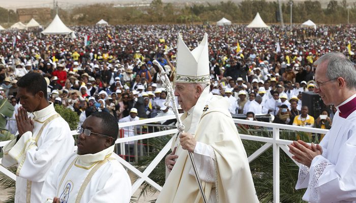 PAPAL VISIT MOZAMBIQUE MADAGASCAR MAURITIUS