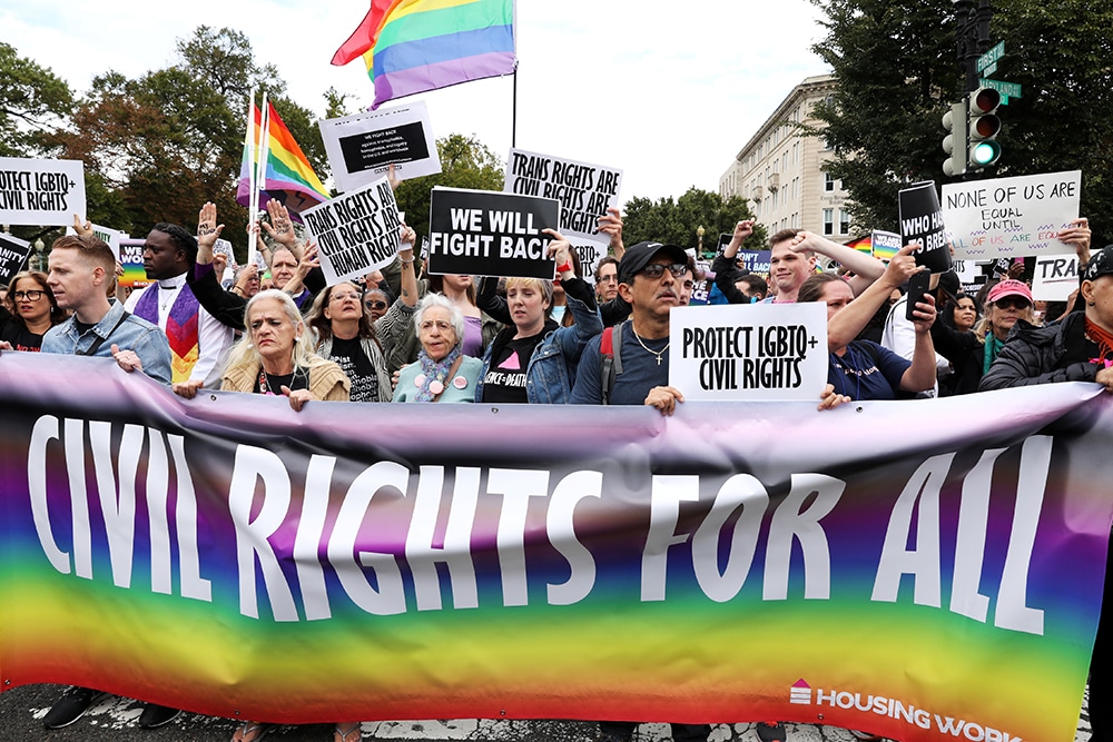 LGBT PROTEST SUPREME COURT WASHINGTON