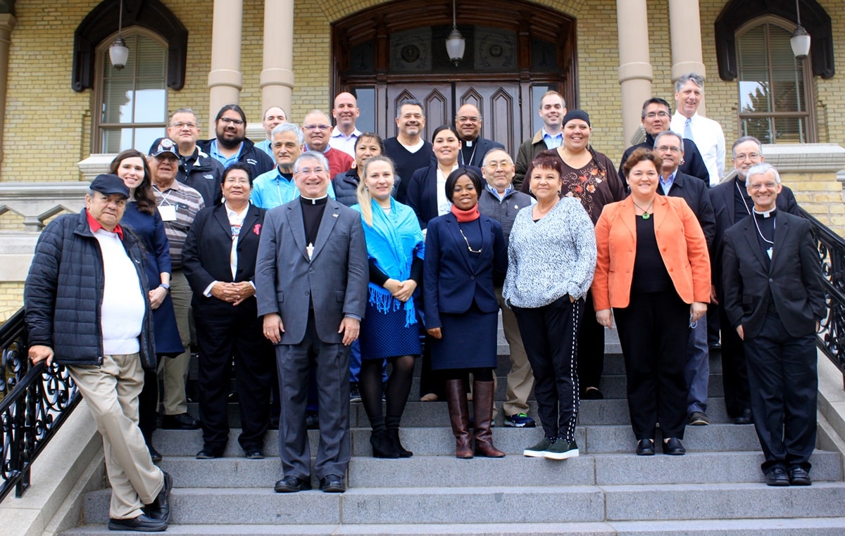 Attendees of a Native American anti-poverty