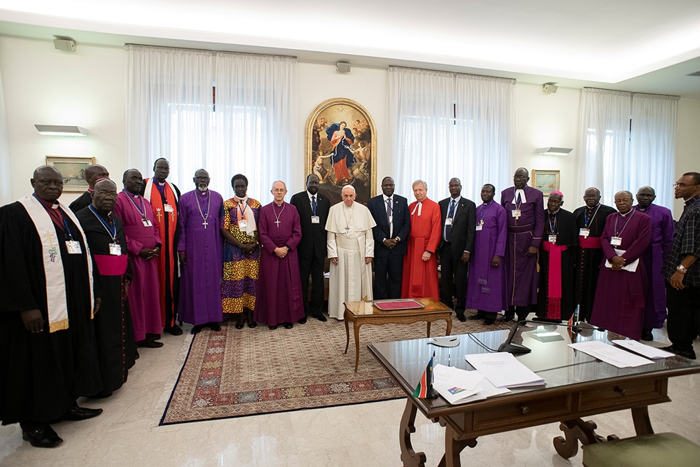 POPE SOUTH SUDAN RETREAT VATICAN