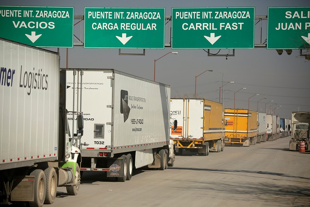 TRUCKS U.S.-MEXICO BORDER CROSSING