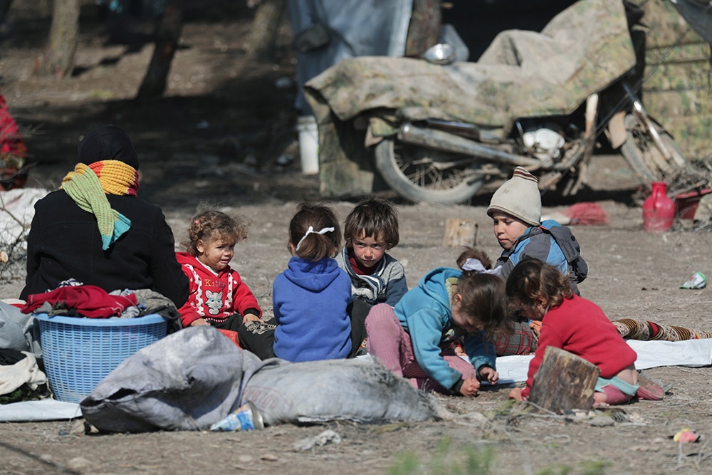 DISPLACED SYRIAN CHILDREN CAMP