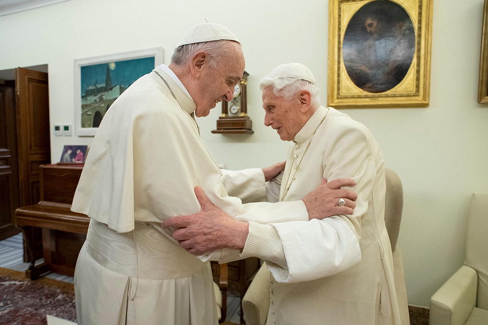 POPE FRANCIS RETIRED POPE BENEDICT 2018 FILE PHOTO