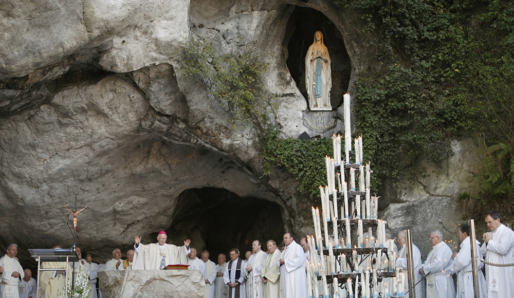 FILE PHOTO OF GROTTO AT LOURDES SHRINE