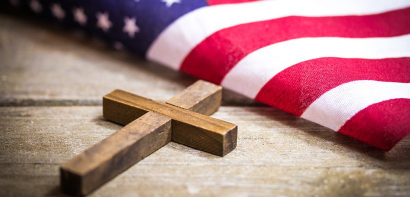 flag and cross
