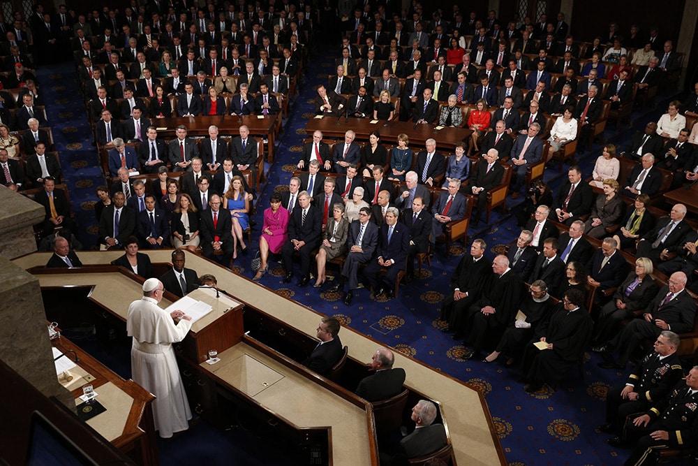 Pope Francis addresses joint meeting of Congress in Washington