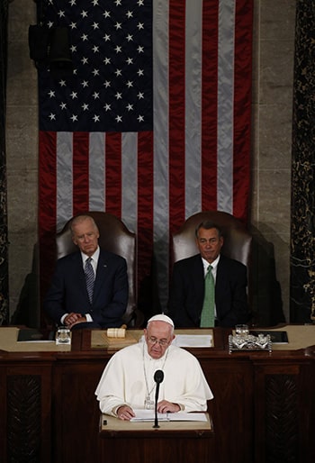 Pope Francis addresses joint meeting of Congress in Washington