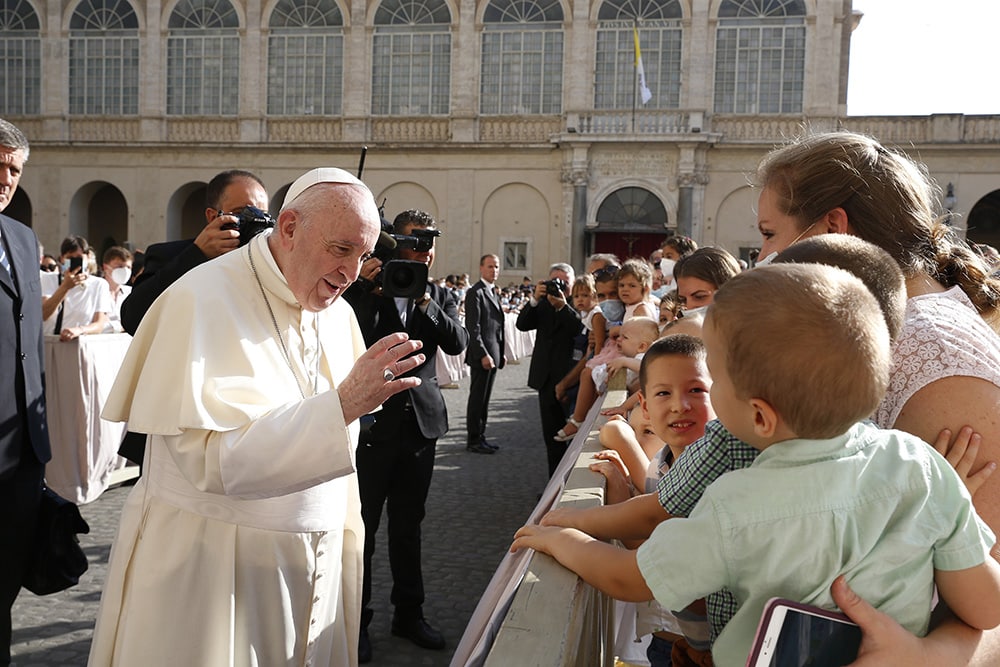 Pope Francis and family