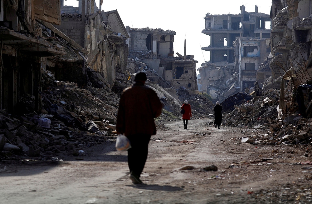 DAMAGED BUILDINGS SYRIA
