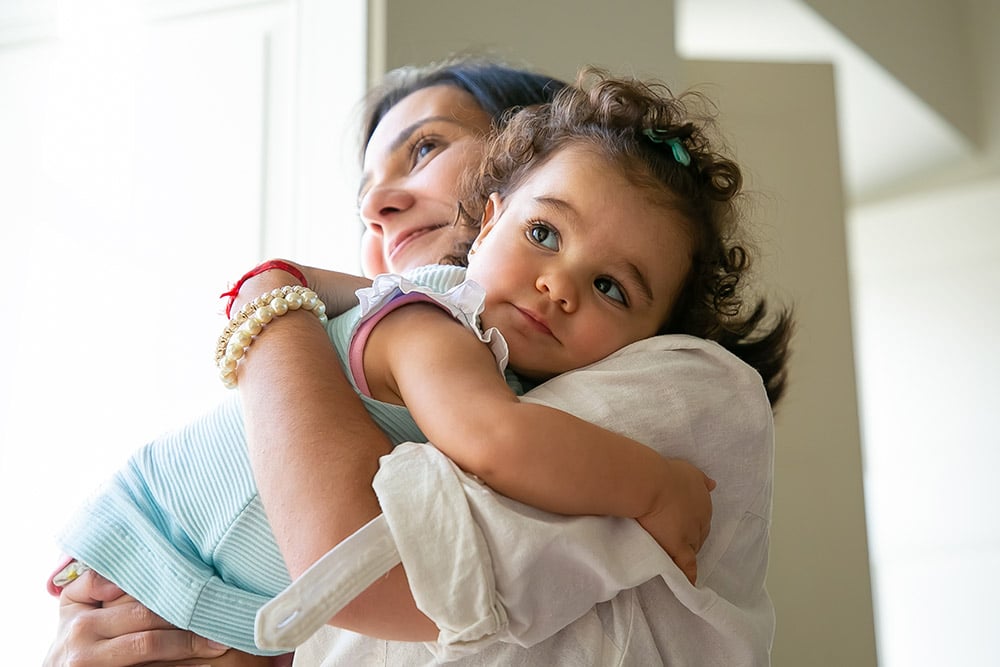 mom and daughter