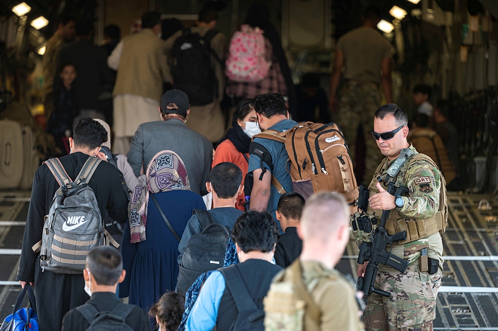 AFGHANISTAN EVACUEES AIR FORCE