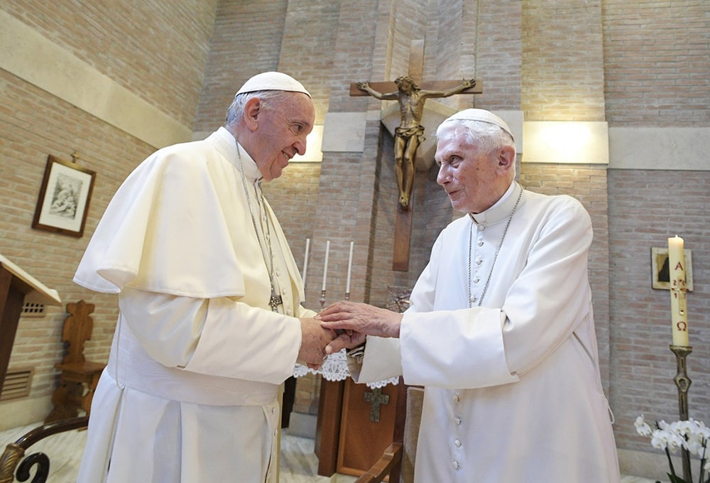 RETIRED POPE BENEDICT XVI POPE FRANCIS