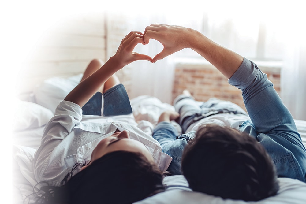 Couple in bedroom