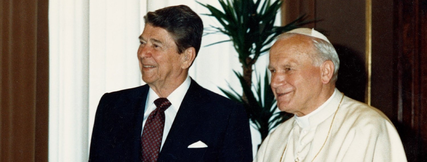 President Ronald Reagan and Pope John Paul II