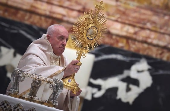 Pope Francis Eucharist