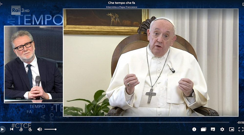 POPE ITALIAN TALK SHOW TELEVISION