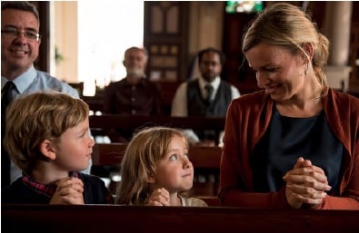 family in Church