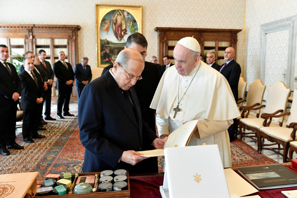 POPE FRANCIS LEBANESE PRESIDENT
