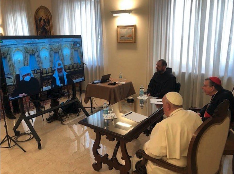 POPE PATRIARCH VIDEO MEETING