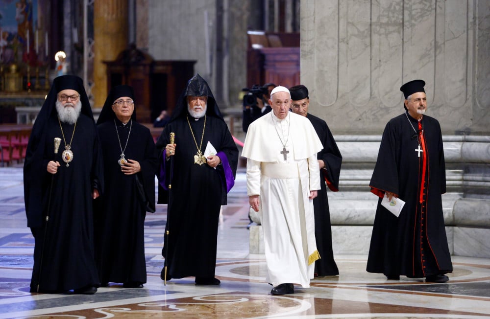POPE VATICAN LEADERS LEBANON