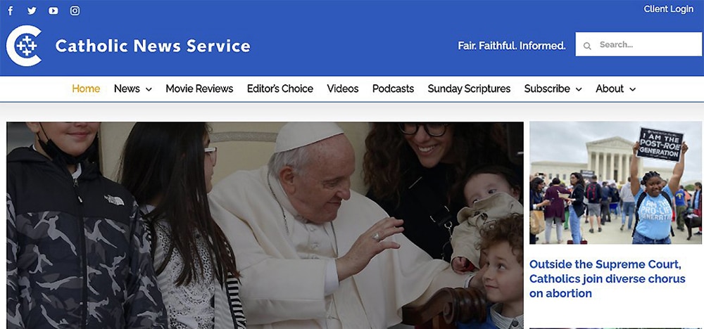 CATHOLIC NEWS SERVICE WEBSITE