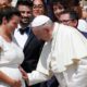 POPE FRANCIS BLESSES PREGNANT WOMAN