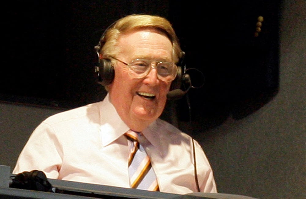 DODGERS ANNOUNCER VIN SCULLY