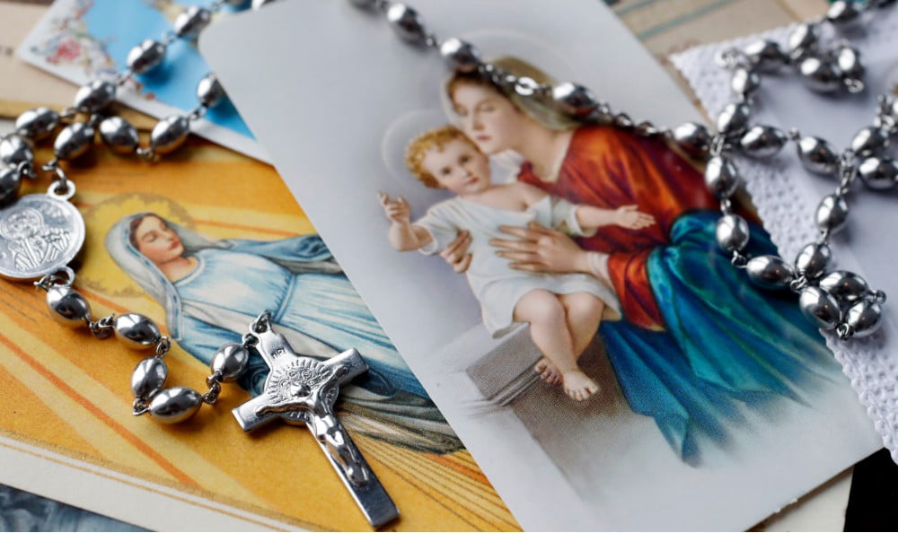 Mary and rosary