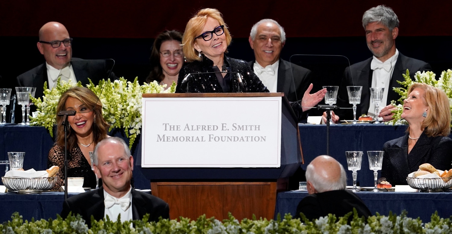 Peggy Noonan, Alfred E. Smith dinner speaker, urges guests to enjoy life