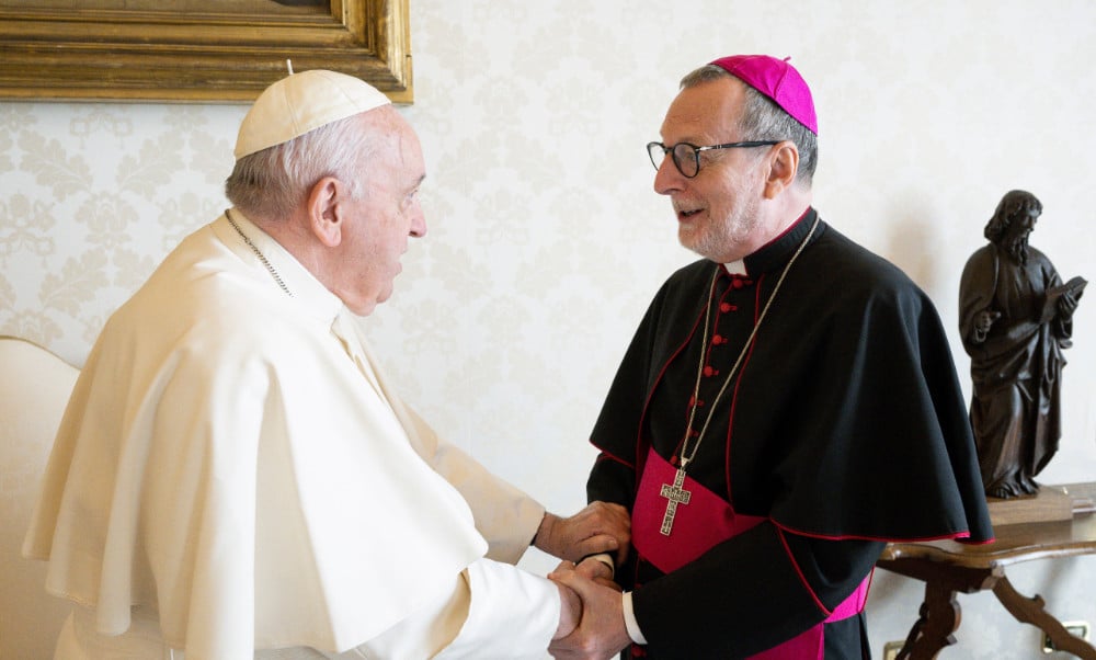 POPE FRANCIS AND ARCHBISHOP CLAUDIO GUGEROTTI