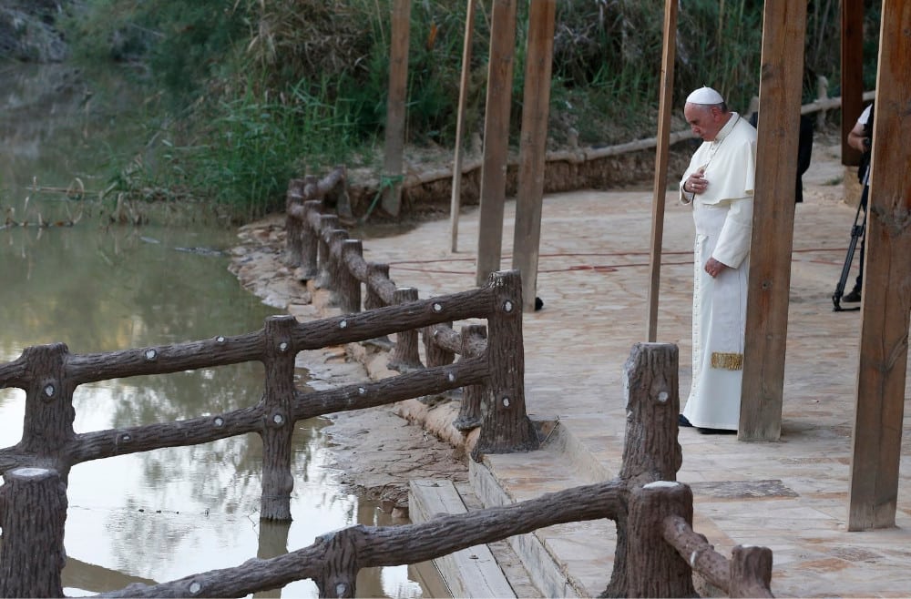 POPE FRANCIS JORDAN JESUS BAPTISM
