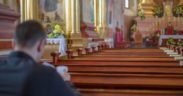 Man in church