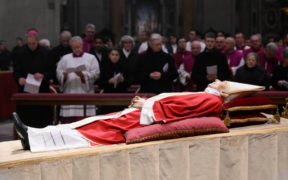 The body of Pope Benedict XVI