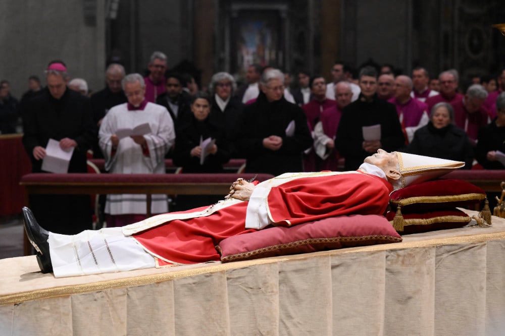 The body of Pope Benedict XVI