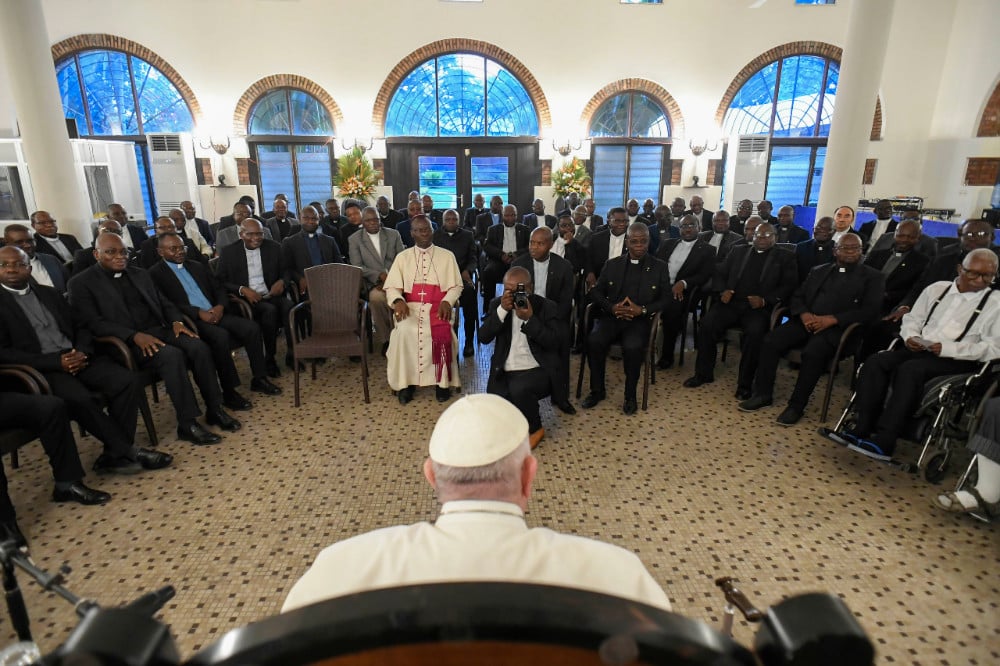 POPE MEETING JESUITS CONGO