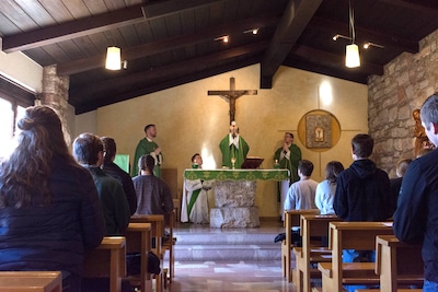 Mass at monastery