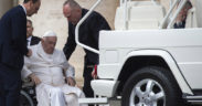 Pope improving