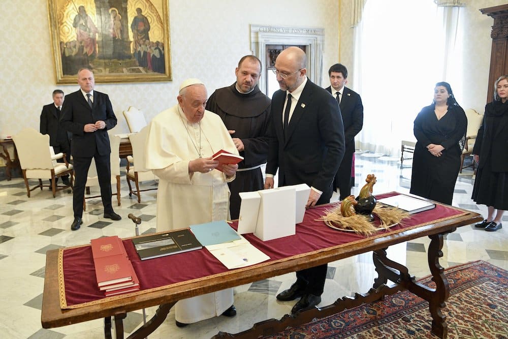 POPE FRANCIS AND UKRAINIAN PRIME MINISTER