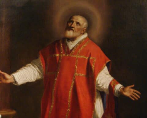 A painting of St. Philip Neri