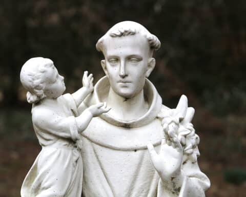 A statue of St. Anthony of Padua