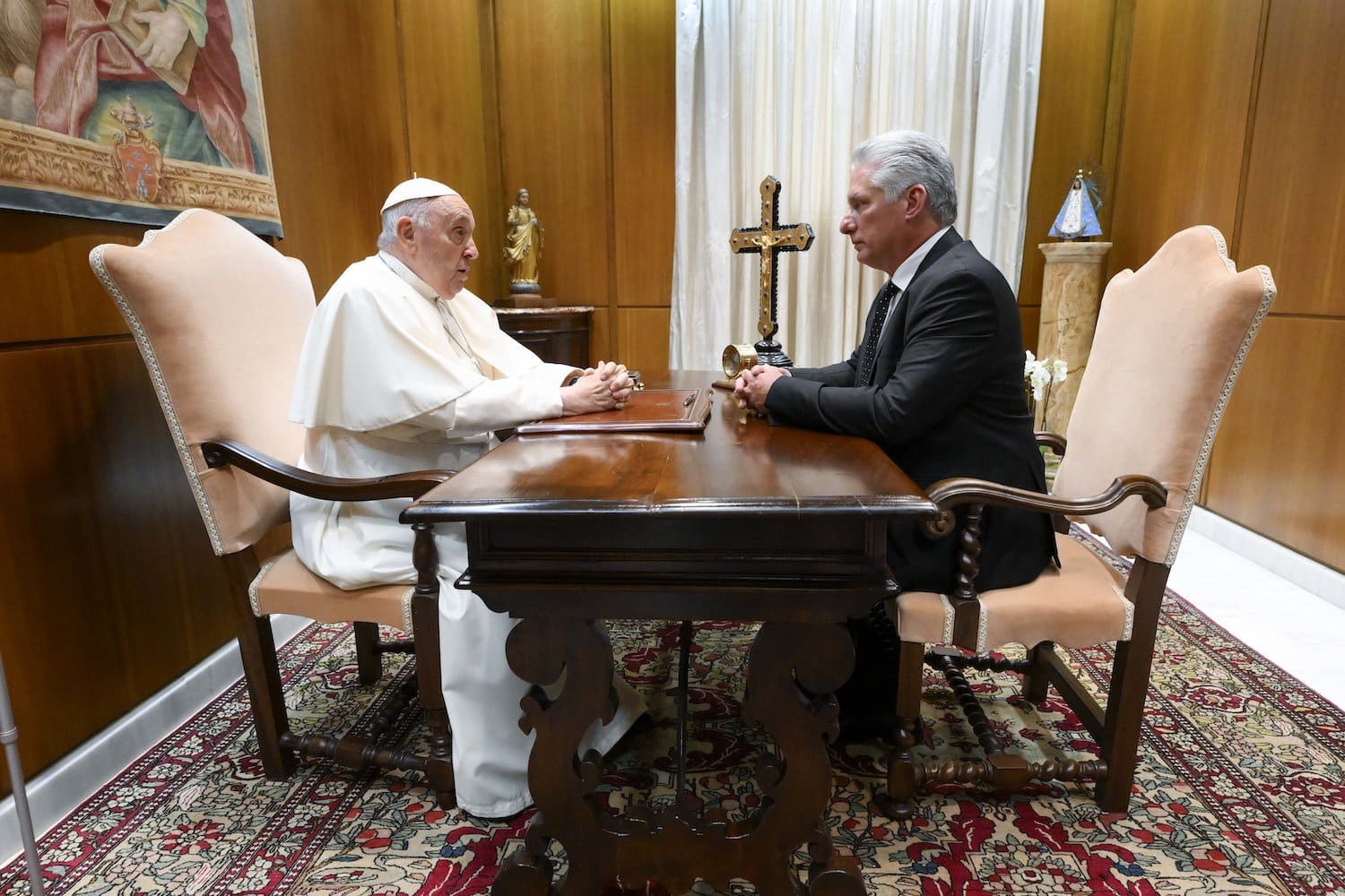 POPE CUBAN PRESIDENT