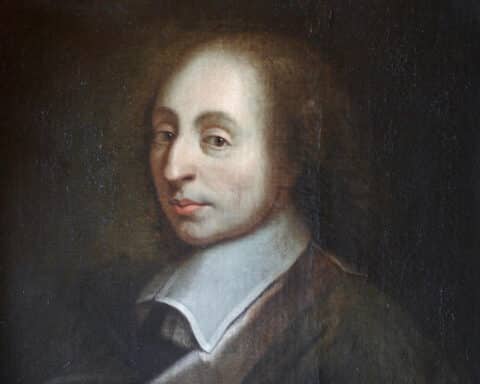 French philosopher Blaise Pascal is depicted in a 1691 portrait now held in the Palace of Versailles in Versailles, France.