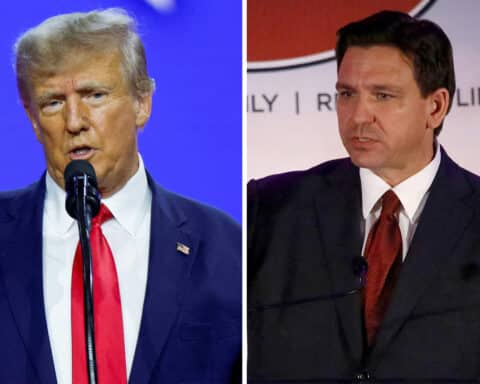 Donald Trump and Ron DeSantis