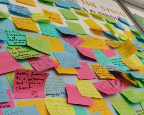 SYNOD ON SYNODALITY VOICES OF WYD POST IT NOTES