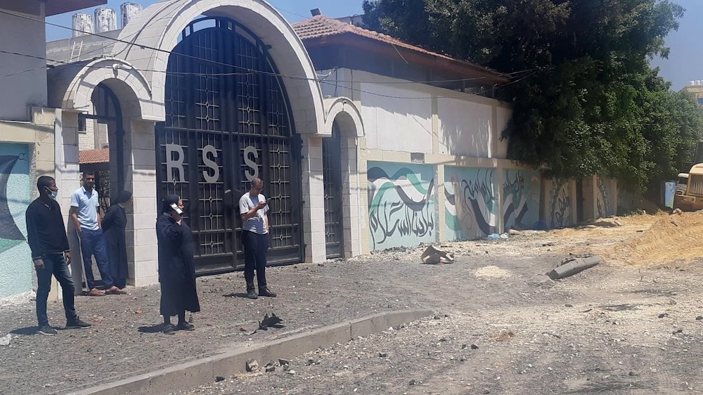 GAZA CATHOLIC SCHOOL DAMAGE