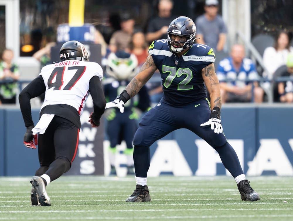 SEATTLE SEAHAWKS OFFENSIVE TACKLE ABRAHAM LUCAS