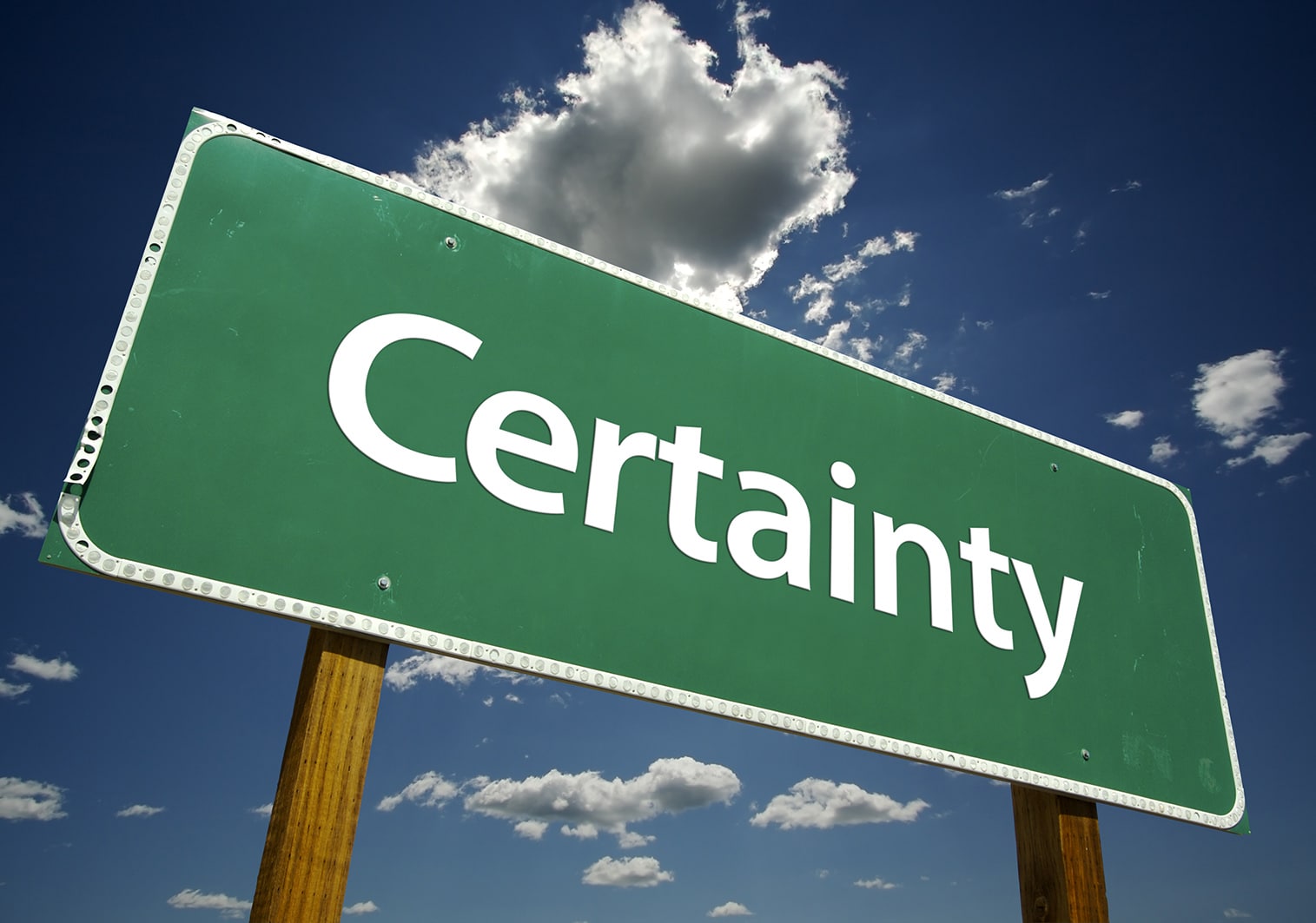 certainty